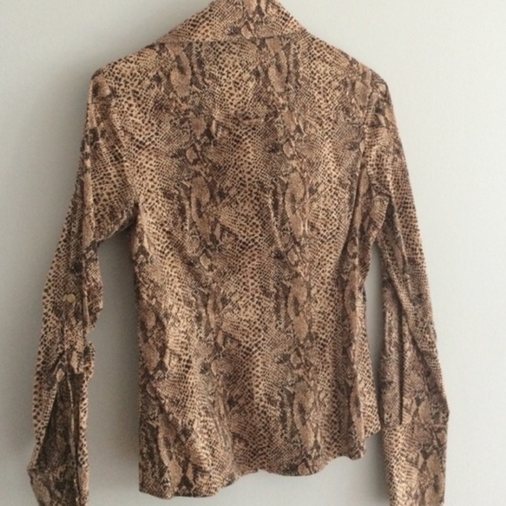 Bebe Snake Print Button Up - Picture 3 of 3